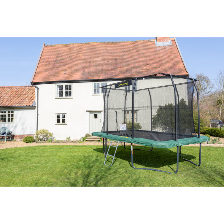 JumpKing 9ft x 13ft Rectangular JumpKing Trampoline with Safety